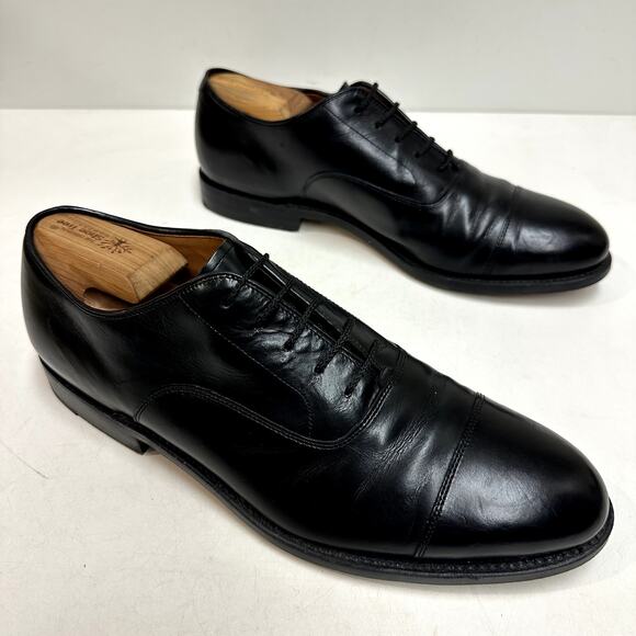 VERY GOOD Grant Stone x J. Crew Oxford Bench Made Cap Toe Black 11.5 - Picture 4 of 12